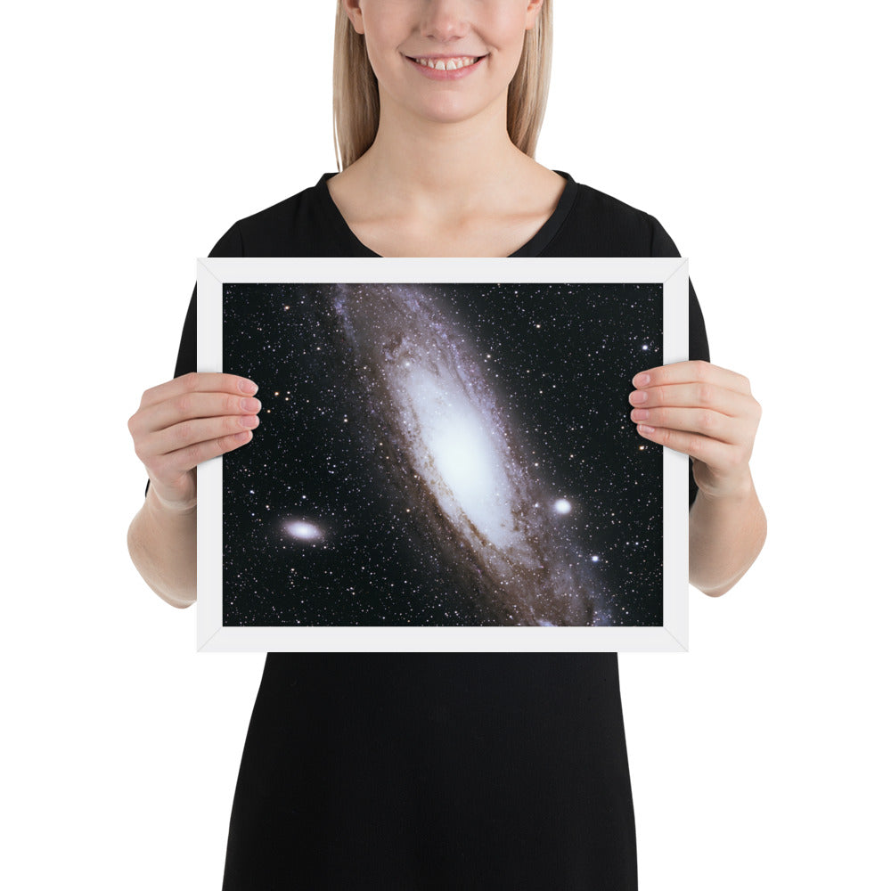 Framed photo paper poster: Andromeda Galaxy