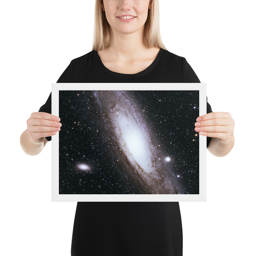 Framed photo paper poster: Andromeda Galaxy