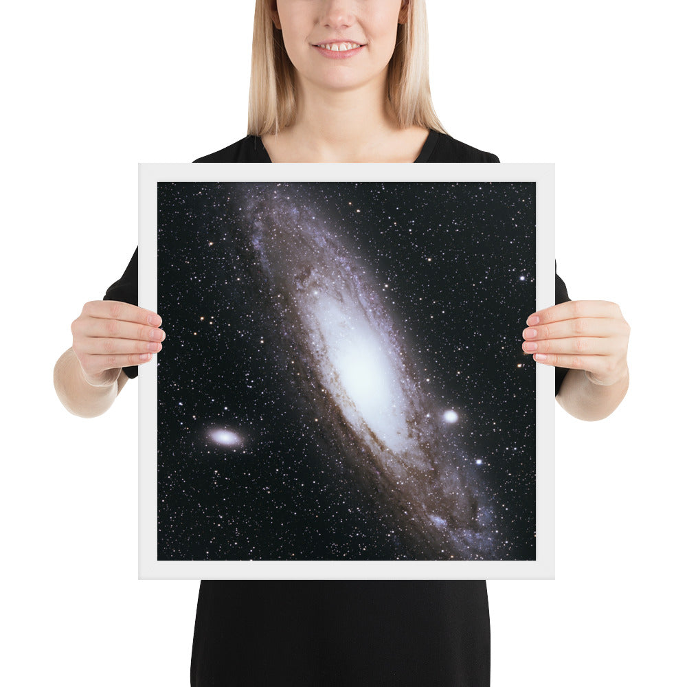 Framed photo paper poster: Andromeda Galaxy