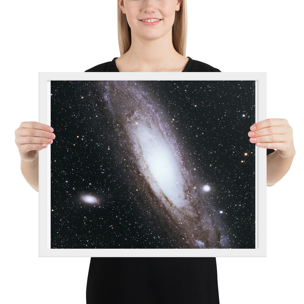 Framed photo paper poster: Andromeda Galaxy