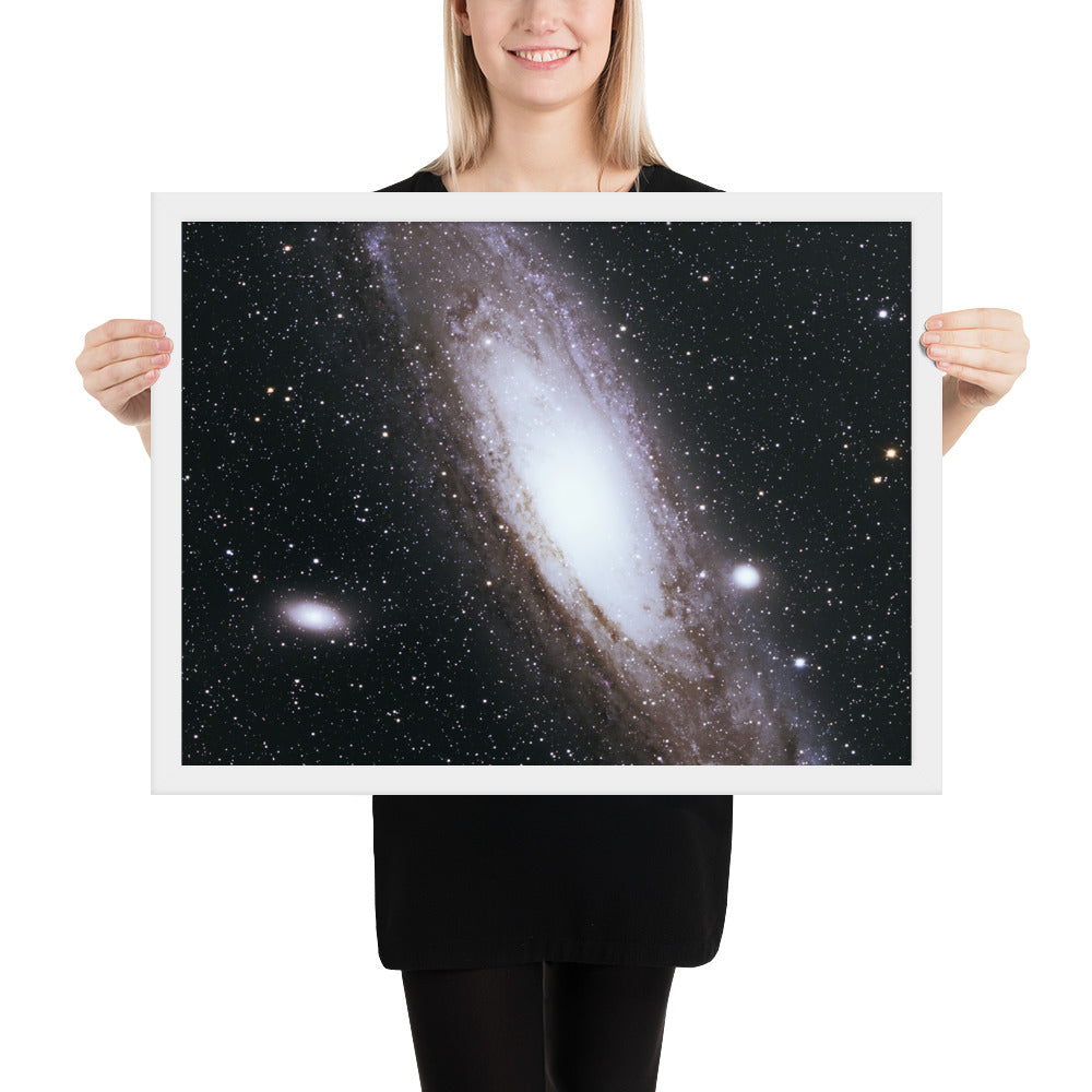 Framed photo paper poster: Andromeda Galaxy