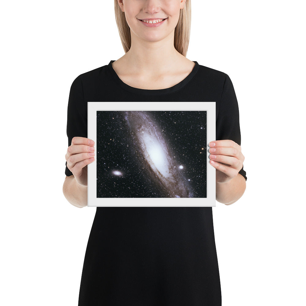 Framed photo paper poster: Andromeda Galaxy