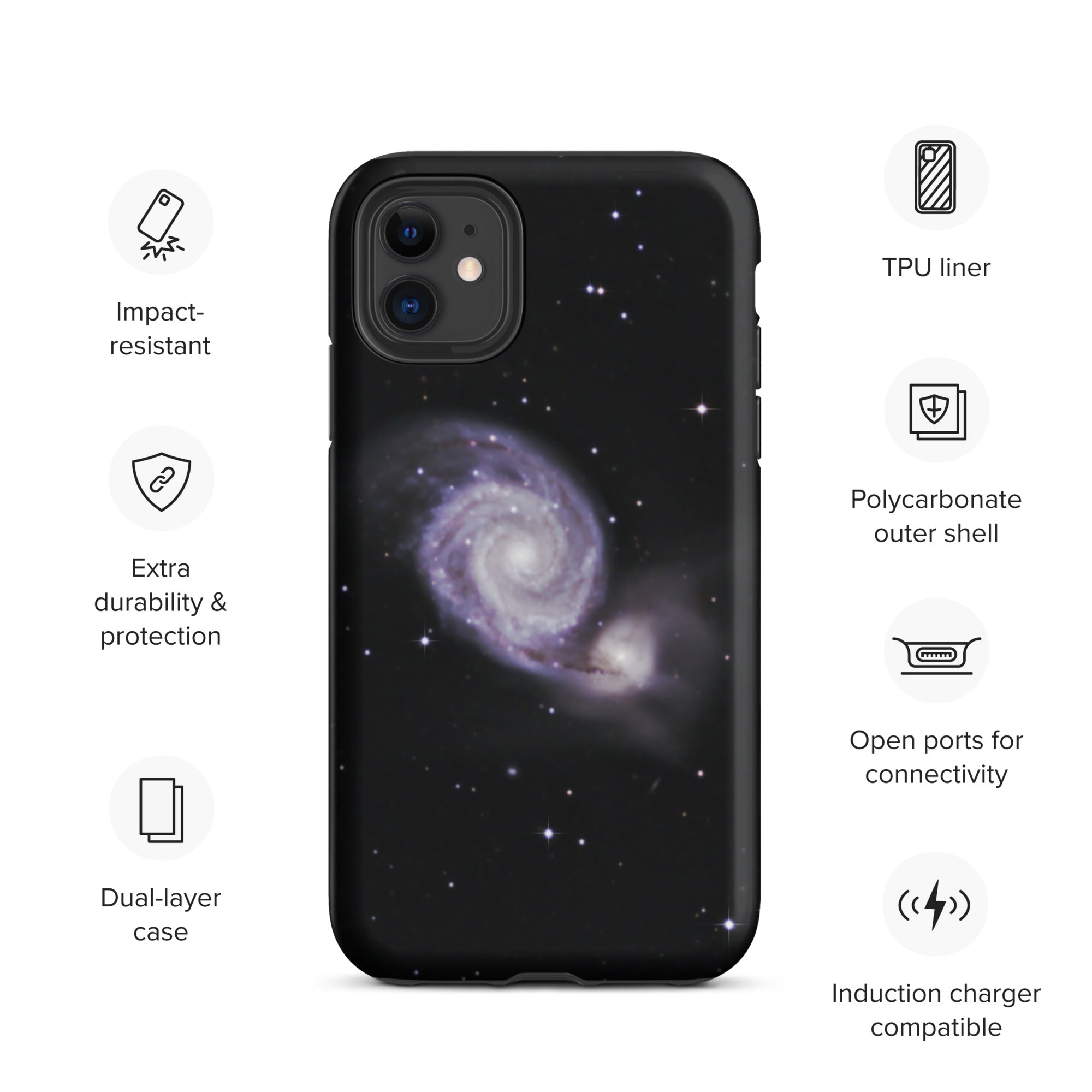 Tough iPhone case: Whirlpool Galaxy