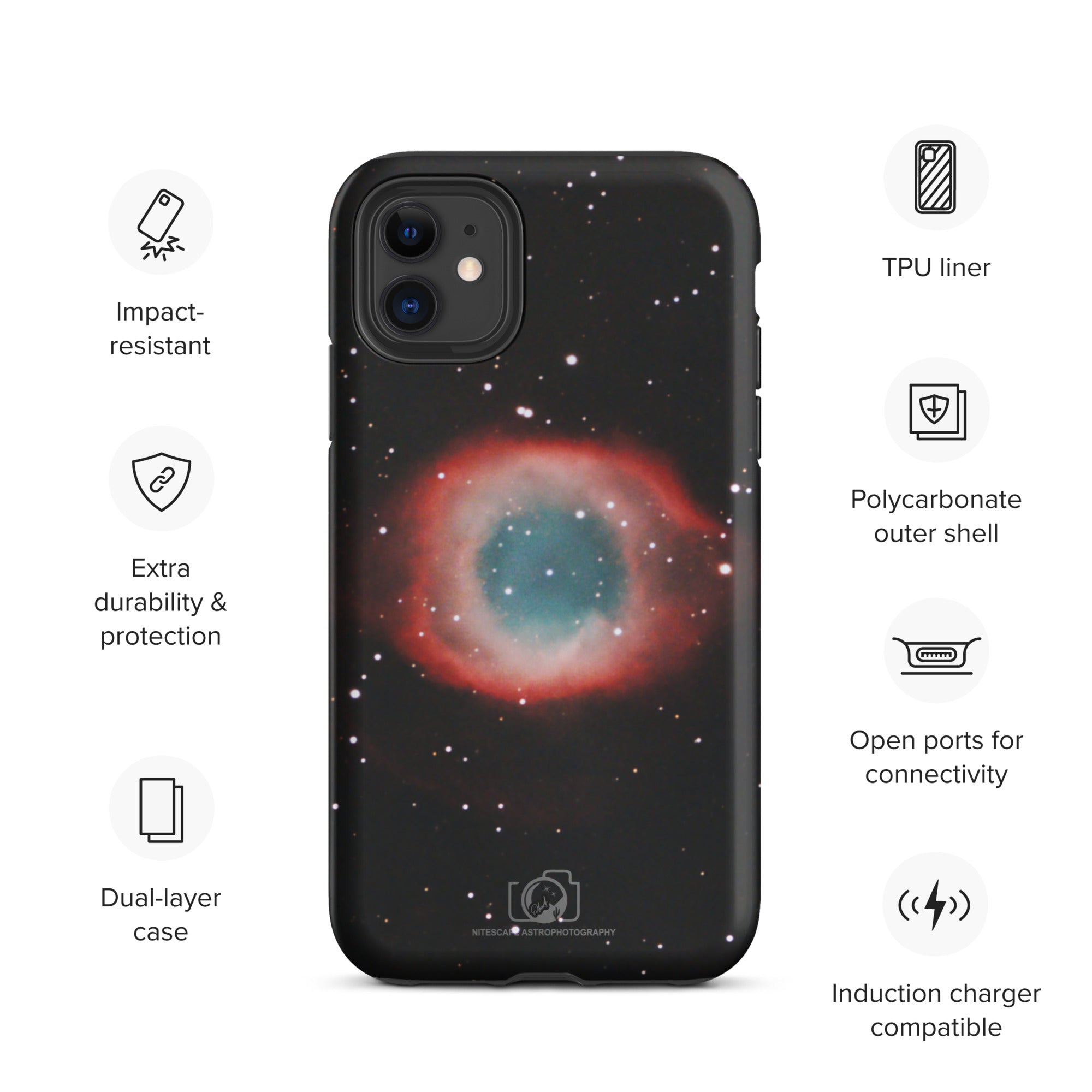 Tough iPhone case:  Helix (Eye of God) Nebula