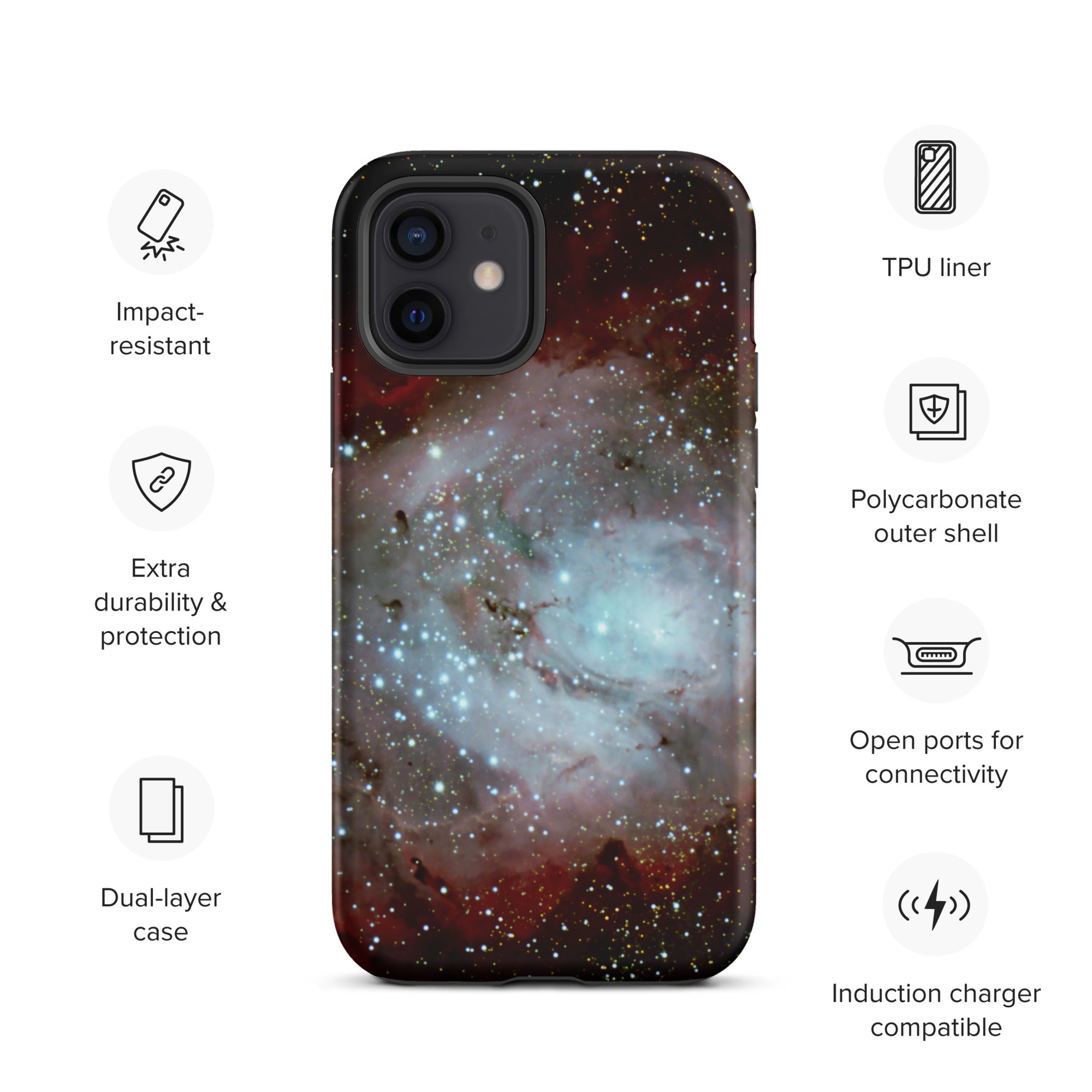Tough iPhone case: The Lagoon Nebula