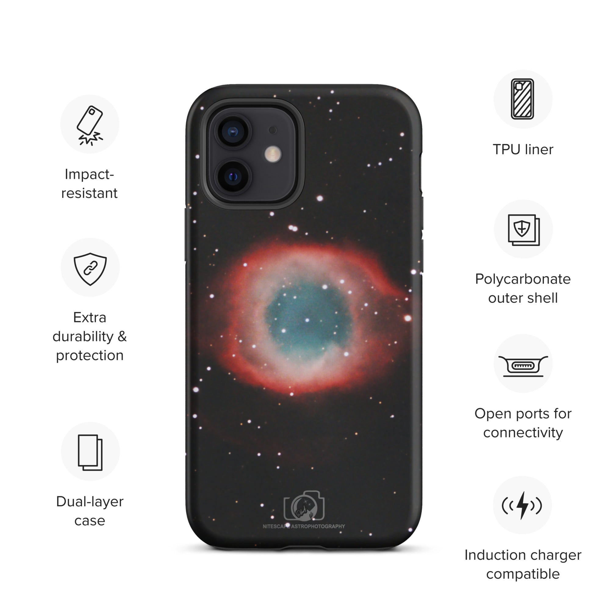 Tough iPhone case:  Helix (Eye of God) Nebula