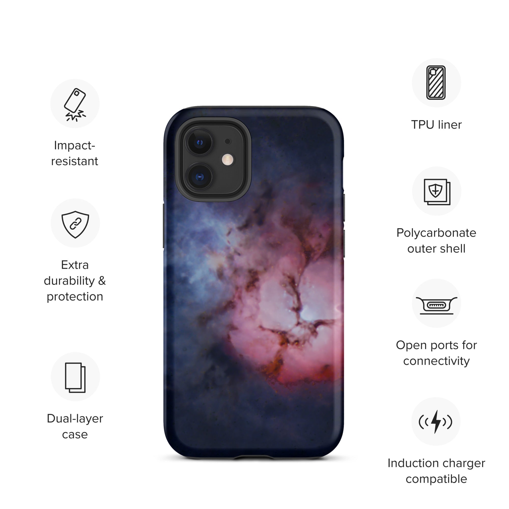 Tough iPhone case: Trifid Nebula