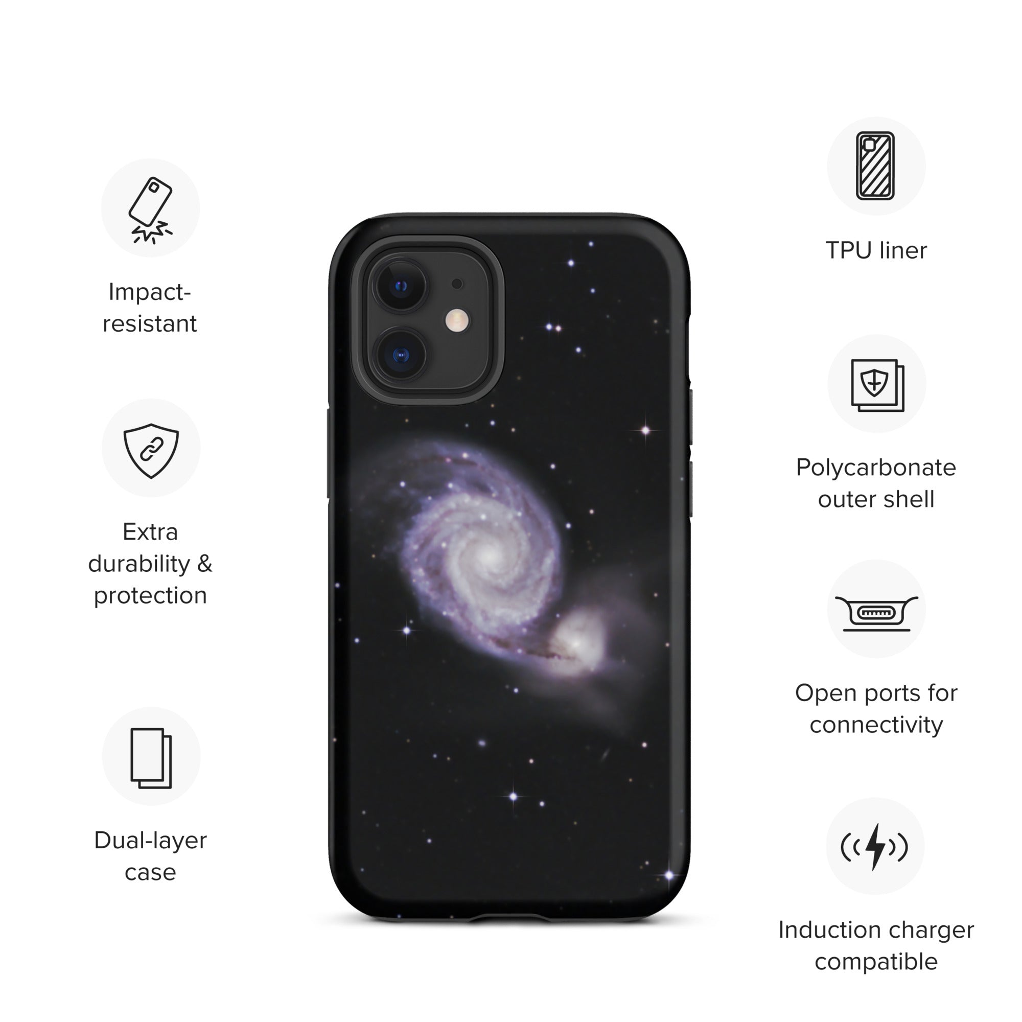 Tough iPhone case: Whirlpool Galaxy