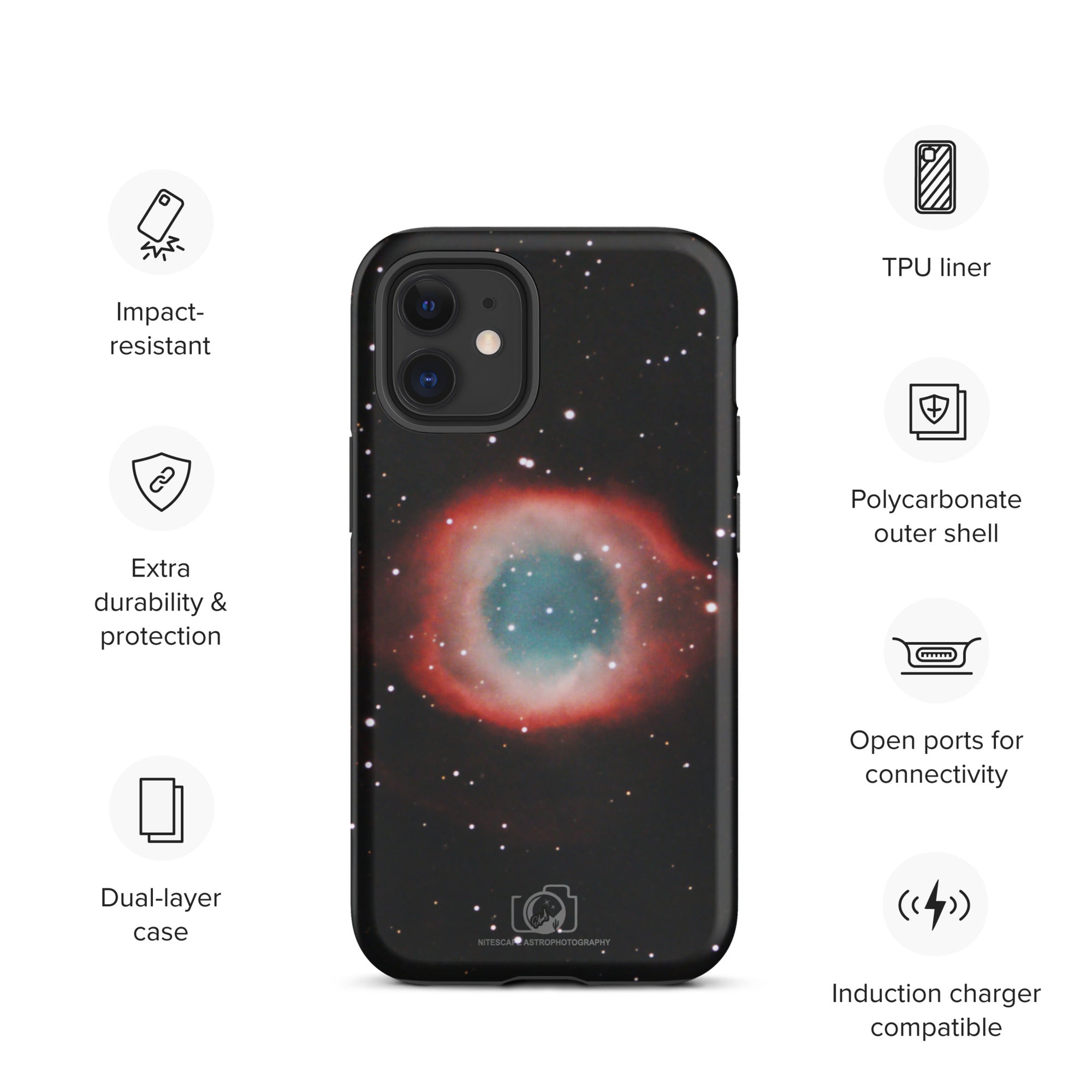 Tough iPhone case:  Helix (Eye of God) Nebula