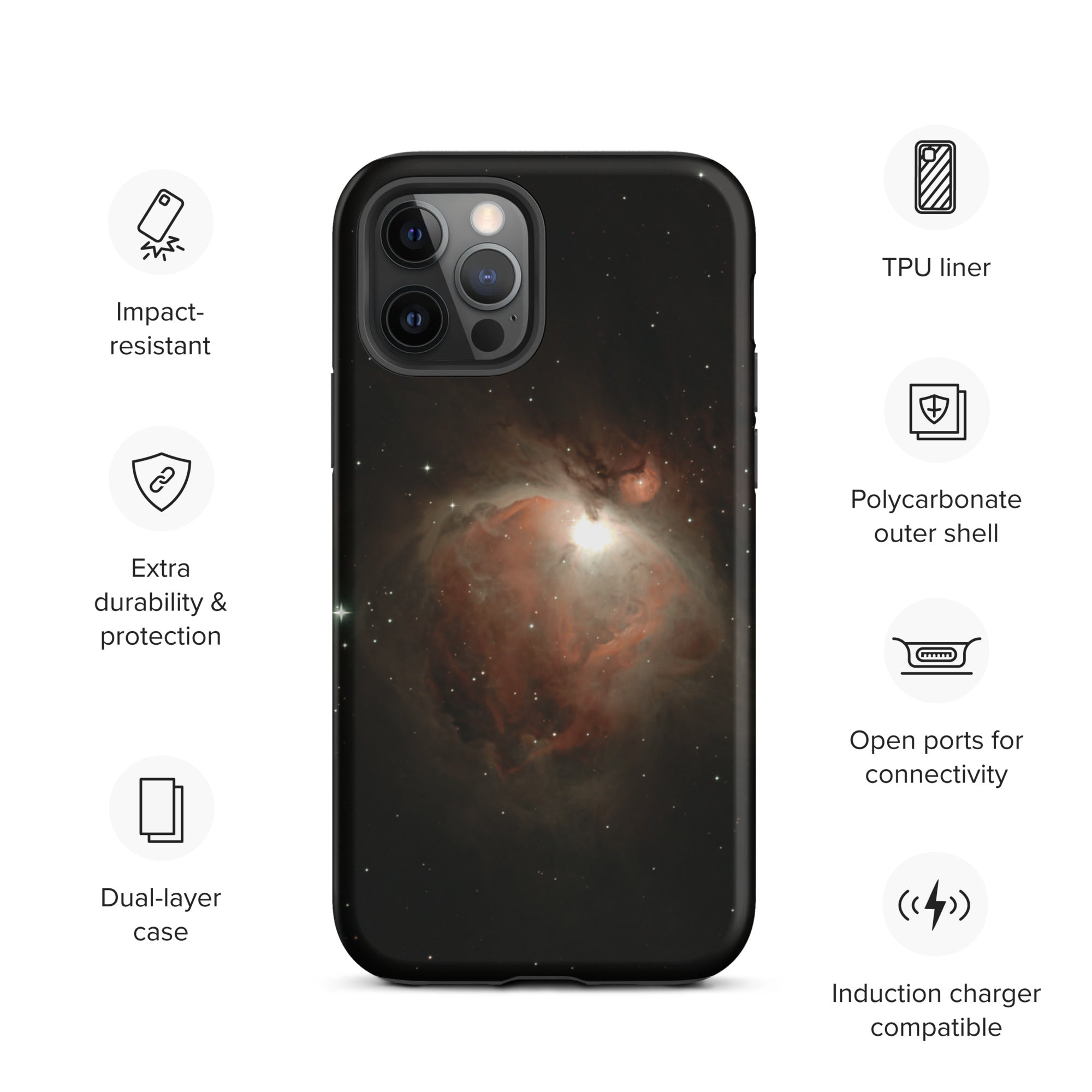 Tough iPhone case:  The Great Orion Nebula