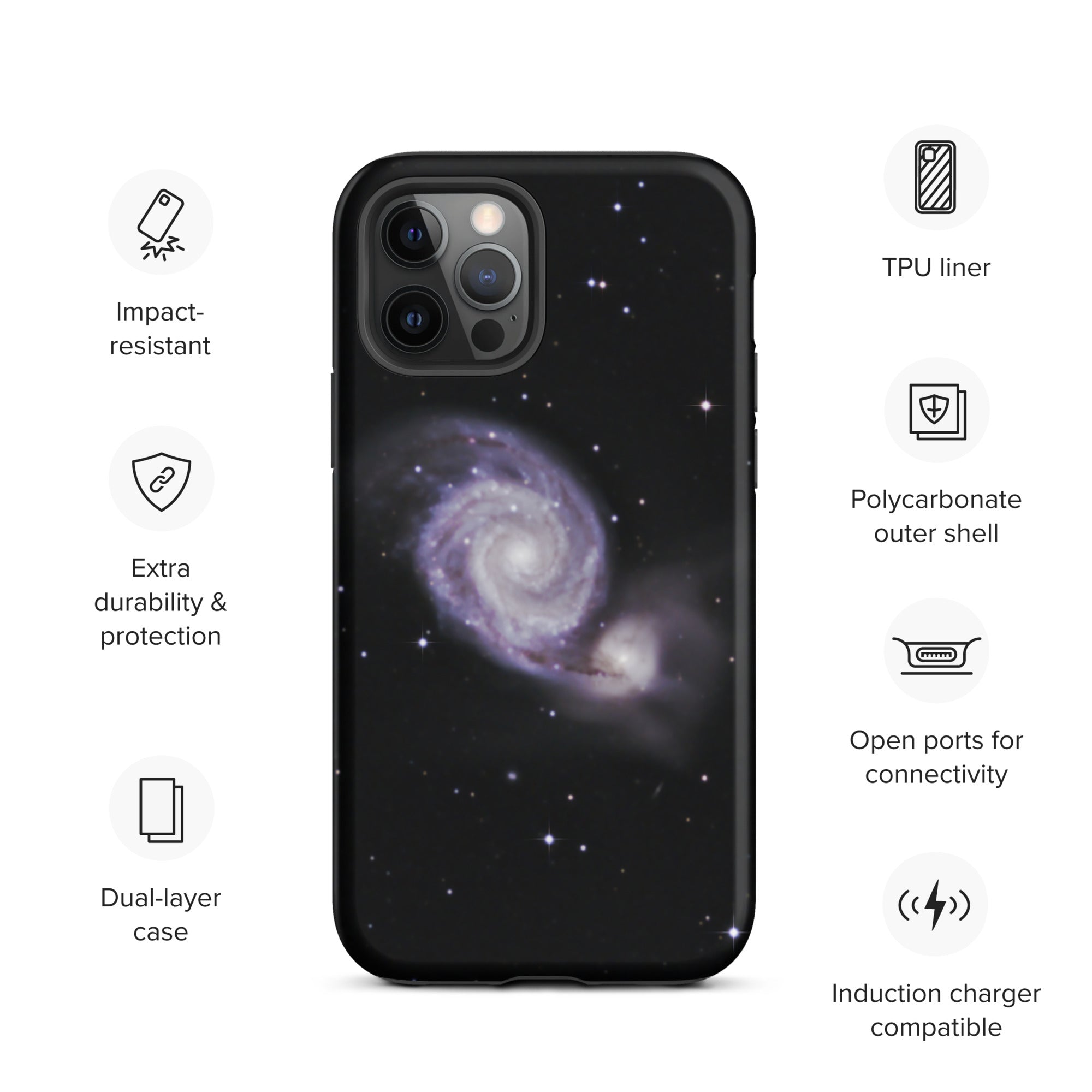 Tough iPhone case: Whirlpool Galaxy