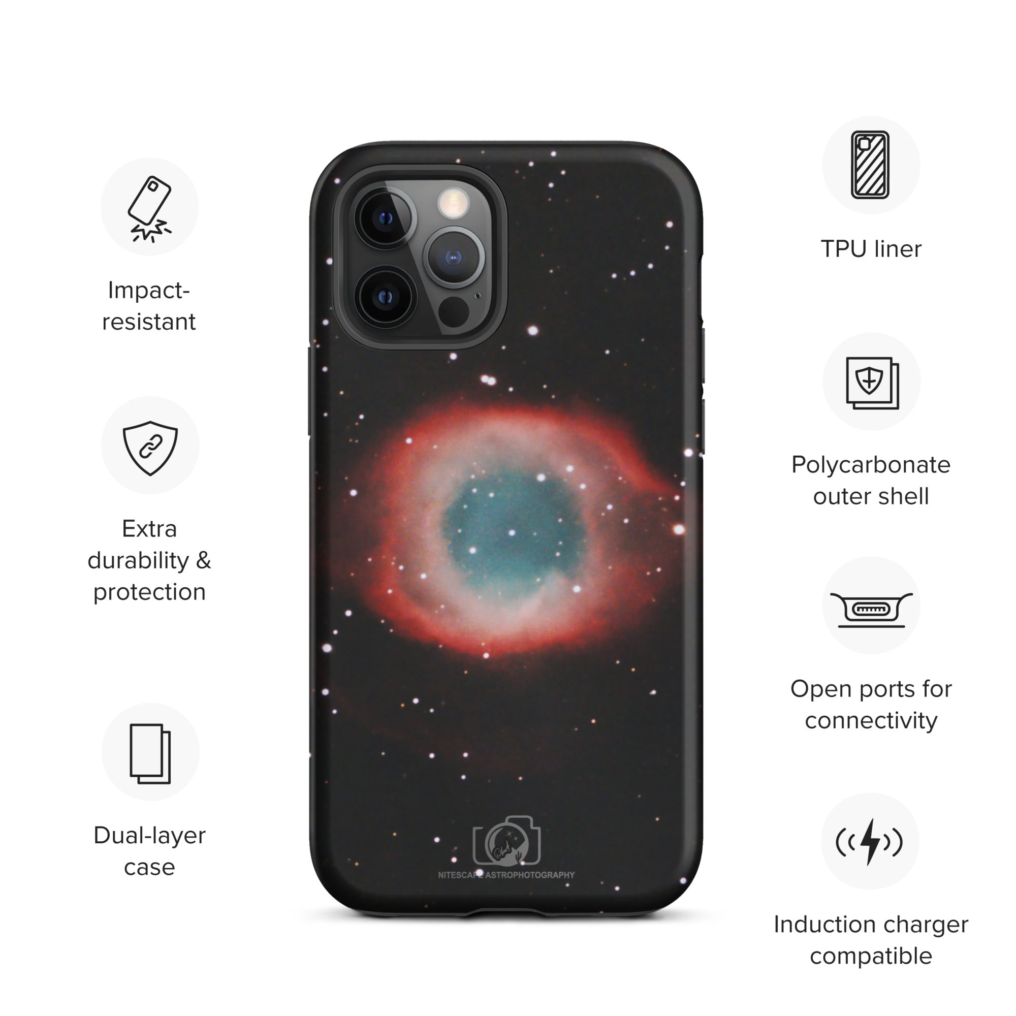 Tough iPhone case:  Helix (Eye of God) Nebula