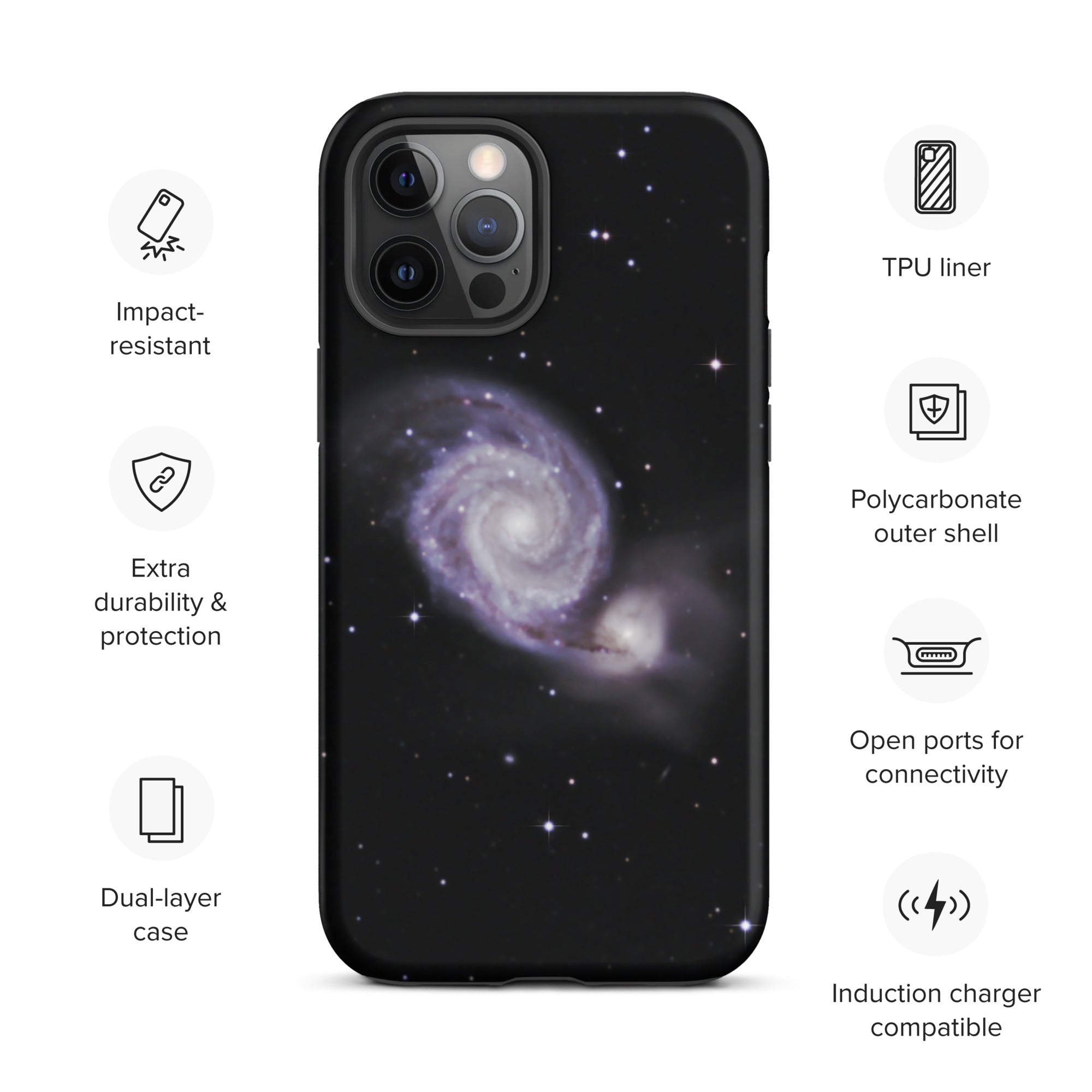 Tough iPhone case: Whirlpool Galaxy