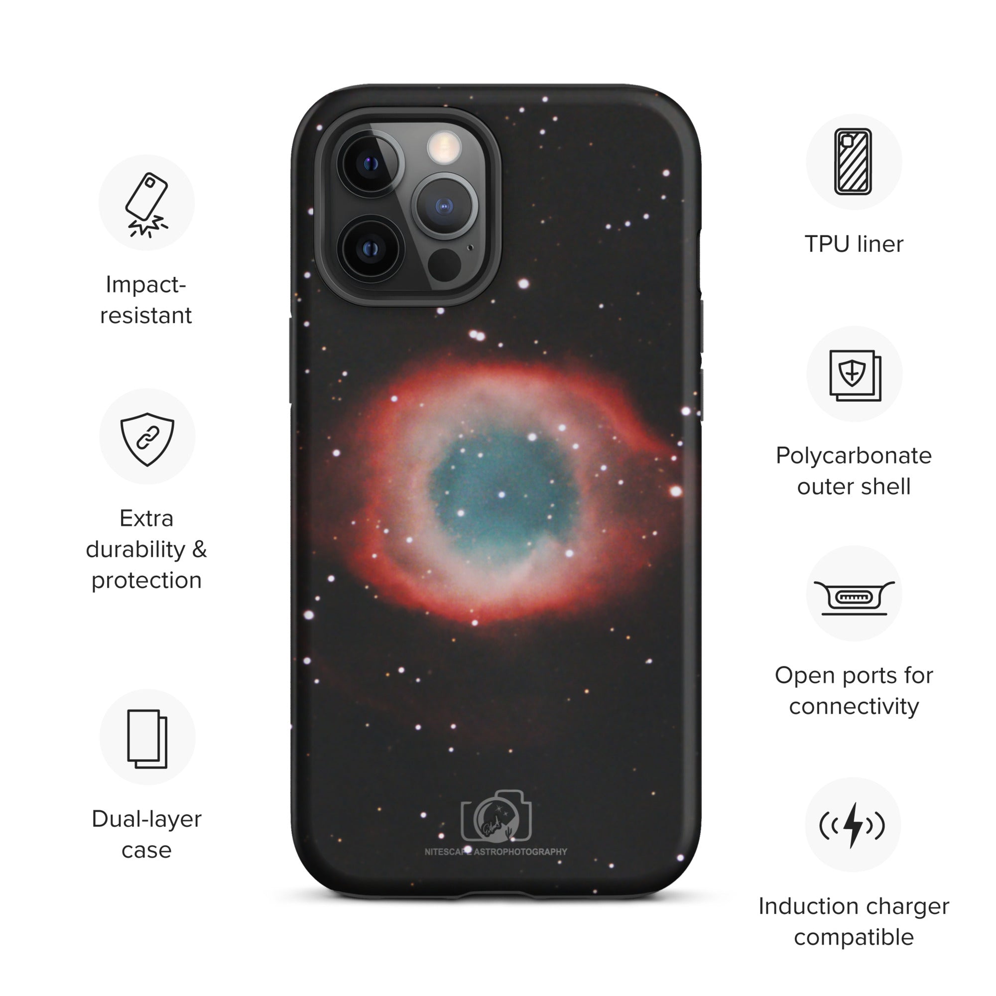 Tough iPhone case:  Helix (Eye of God) Nebula