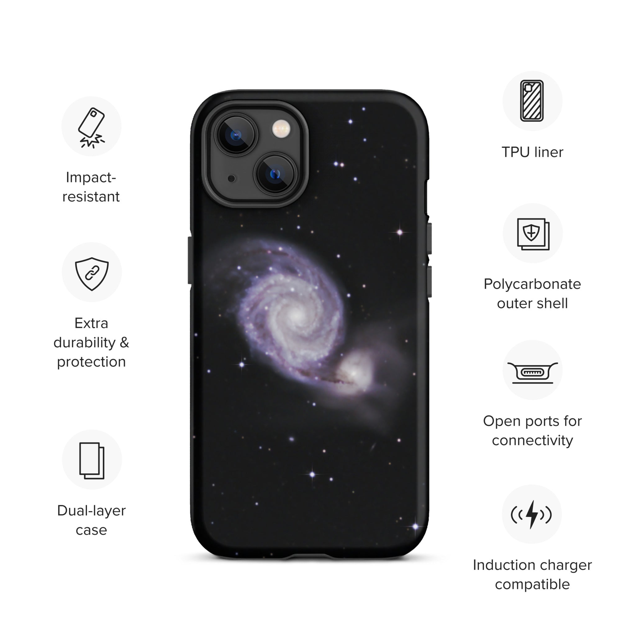 Tough iPhone case: Whirlpool Galaxy