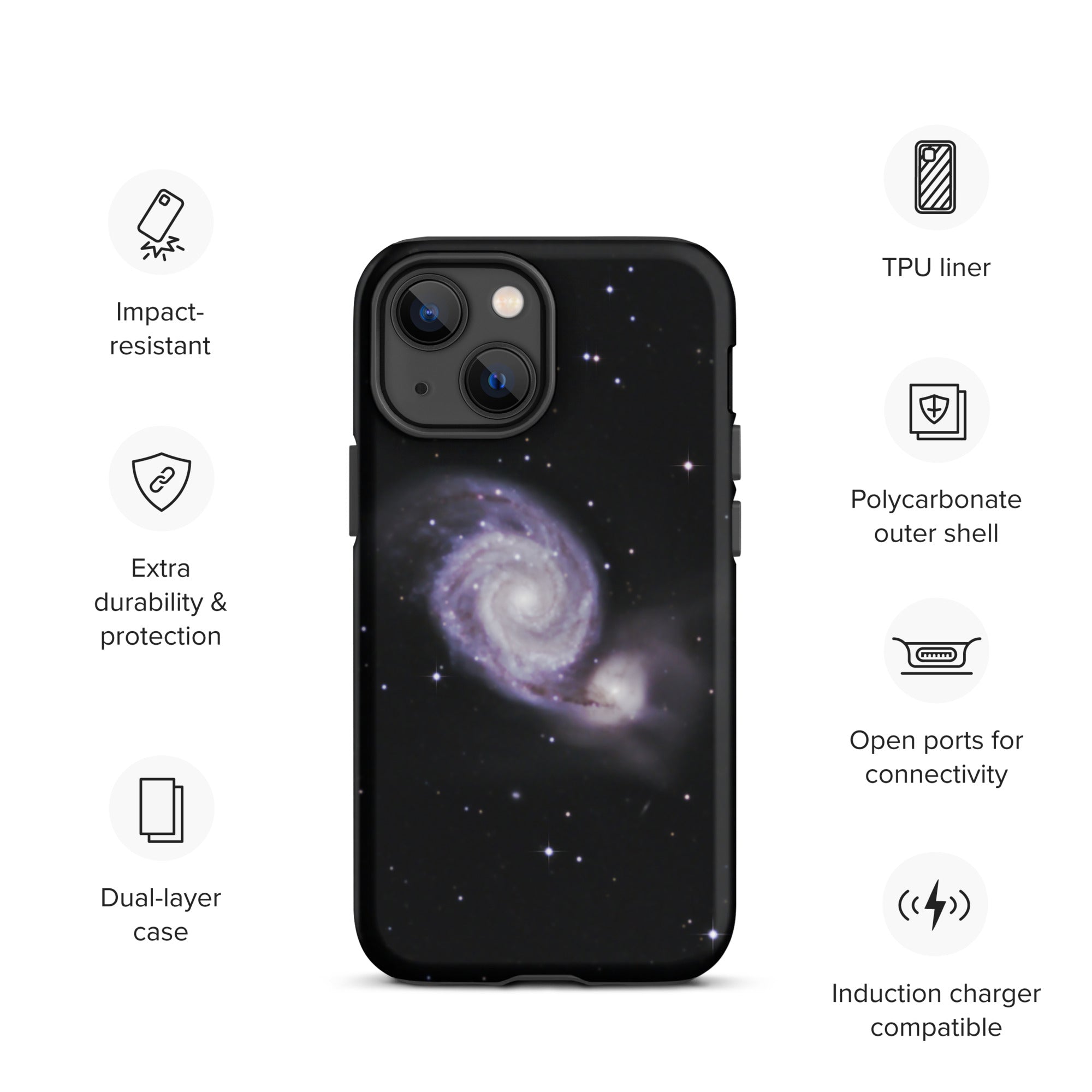 Tough iPhone case: Whirlpool Galaxy