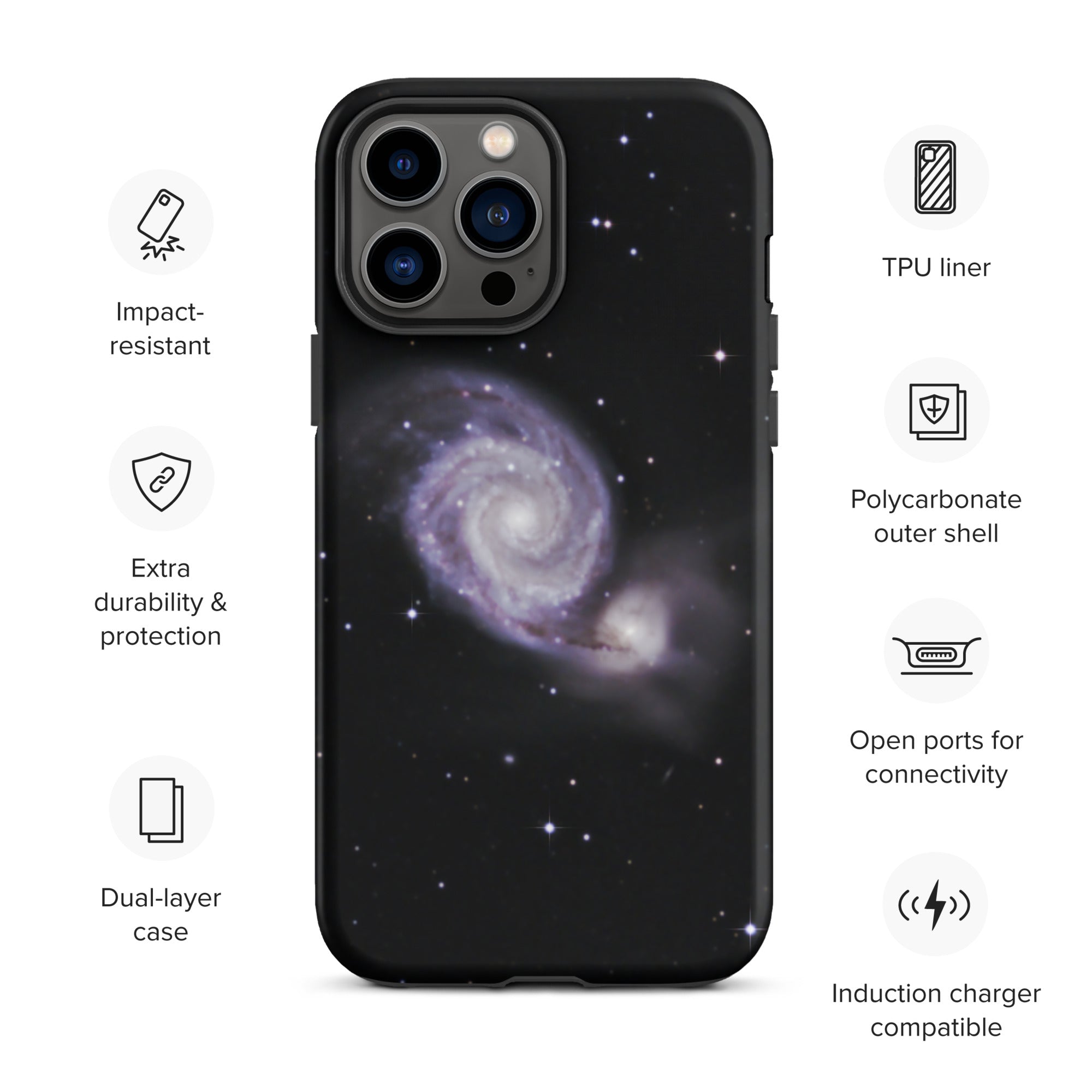 Tough iPhone case: Whirlpool Galaxy